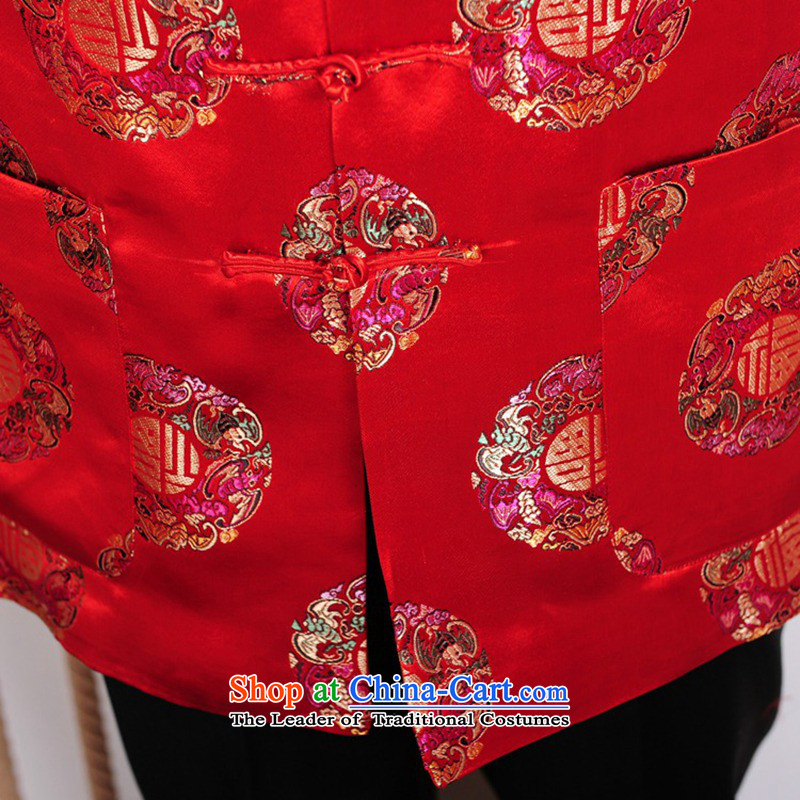 In accordance with the love of trendy new spring and autumn l sheikhs wind Chinese improved mom and dad couples Tang jacket over life services will WNS/2383# wine red cotton - 2 Women In Love liters 3XL, shopping on the Internet has been pressed.