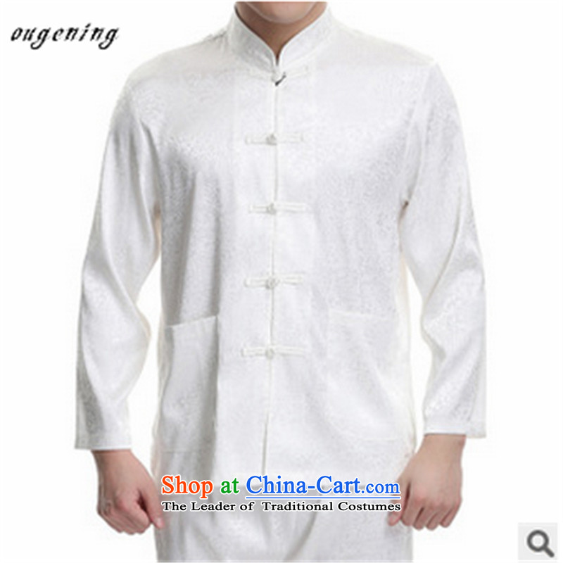The name of the 2015 autumn of the OSCE New China wind in older Men's Shirt with liberal Chinese father l Tang dynasty grandpa red on the riverside of 170, OSCE (ougening lemonade) , , , shopping on the Internet