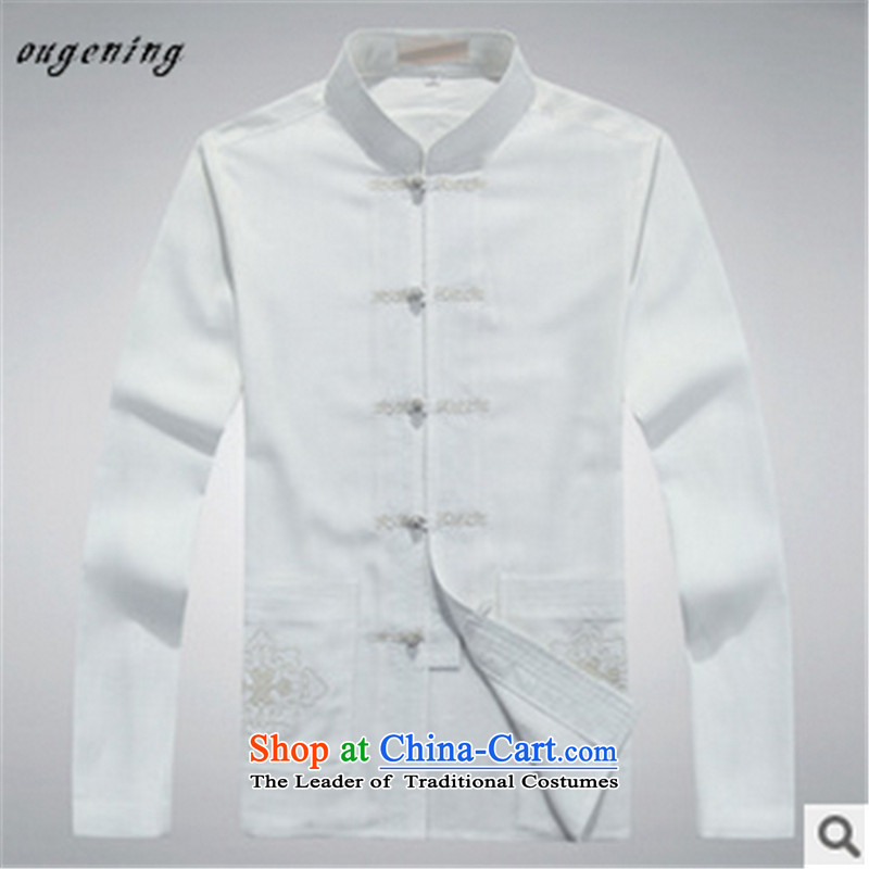 The name of the 2015 autumn of the OSCE New China wind in older men long-sleeved blouses father load Tang Chinese shirt with generous package of Grandpa blue 180, OSCE, lemonade (ougening) , , , shopping on the Internet