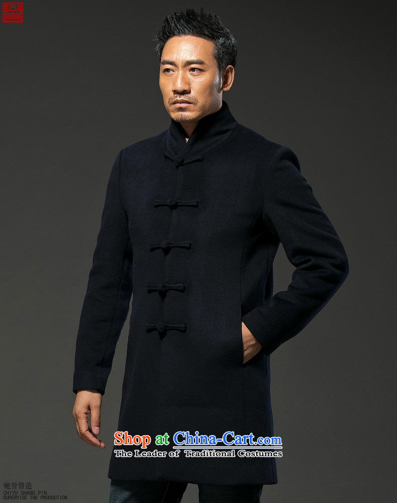 Renowned Chinese Services China wind autumn and winter Tang dynasty men Cashmere wool coat? Long Men's Mock-Neck windbreaker jacket thickness of the chinese black 3XL picture, prices, brand platters! The elections are supplied in the national character of distribution, so action, buy now enjoy more preferential! As soon as possible.
