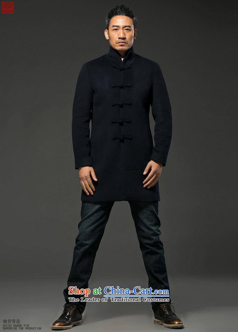 Renowned Chinese Services China wind autumn and winter Tang dynasty men Cashmere wool coat? Long Men's Mock-Neck windbreaker jacket thickness of the chinese black 3XL picture, prices, brand platters! The elections are supplied in the national character of distribution, so action, buy now enjoy more preferential! As soon as possible.