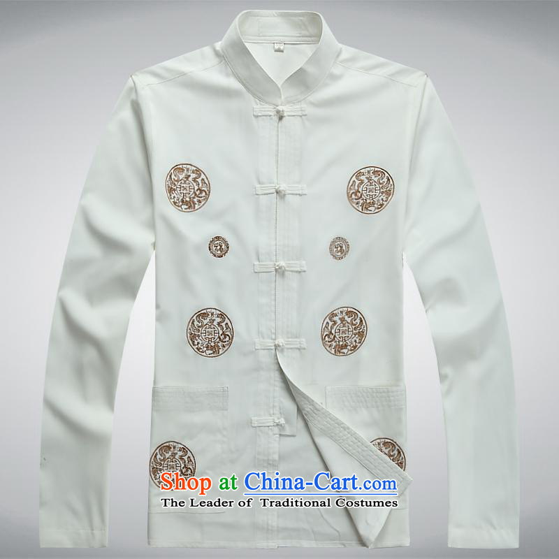 The Chinese Tang dynasty Sau San collar autumn and winter long-sleeved exercise clothing tai chi services jogs older red 185XXXL, services the Van Gogh (MUFONCE) , , , shopping on the Internet