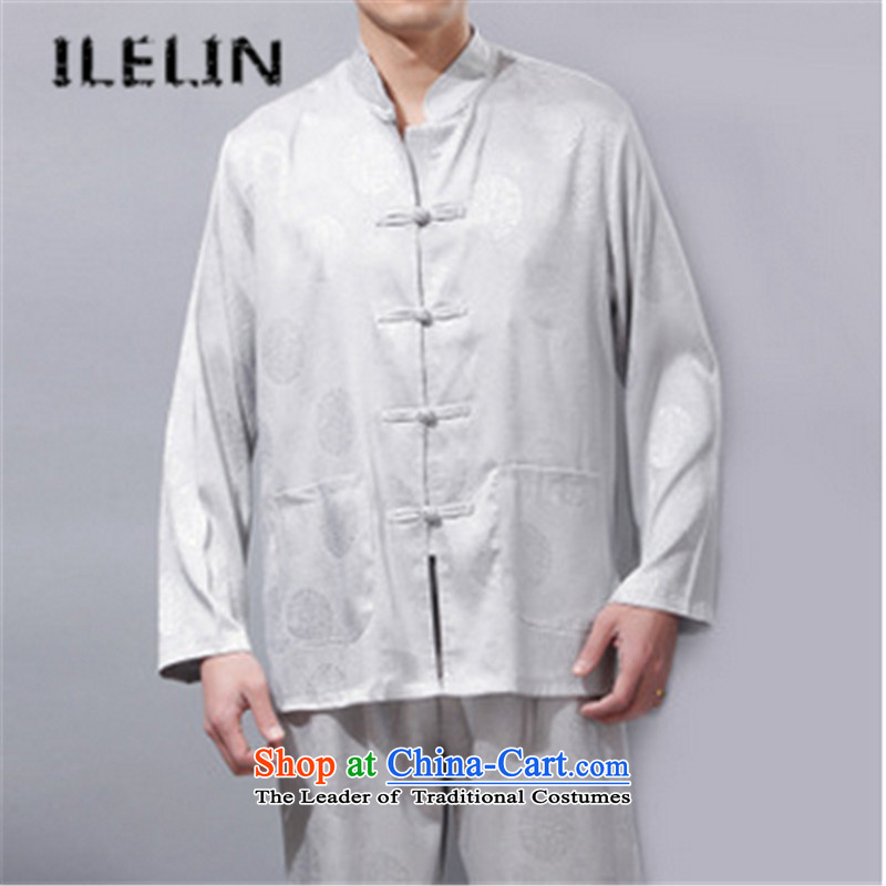 The fall of the new middle-aged ILELIN2015 MEN CASUAL father in older men Tang dynasty Long-sleeve Tang Dynasty Package Red 190,ILELIN,,, shopping on the Internet
