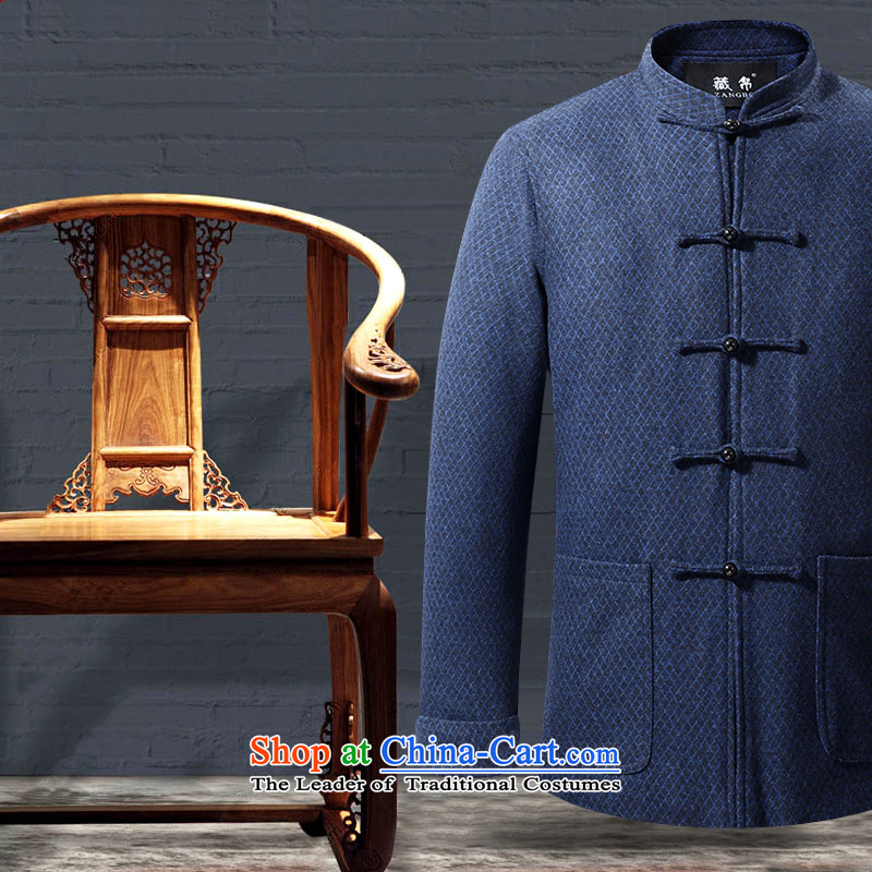 8D 2015 men hiding gross? Tang jackets for larger Elderly Banquet festivals offer package mail 07718 180_XL blue