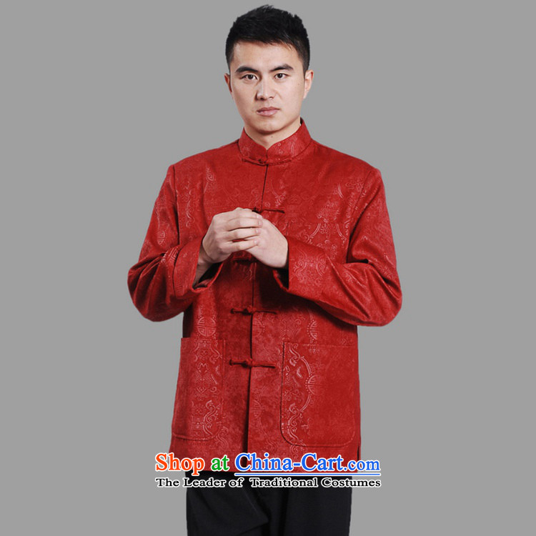 In accordance with the Chinese National wind improvements gel collar suit. The elderly disc classical father replacing Tang jackets LGD/M0043# RED XL Photo, prices, brand platters! The elections are supplied in the national character of distribution, so action, buy now enjoy more preferential! As soon as possible.