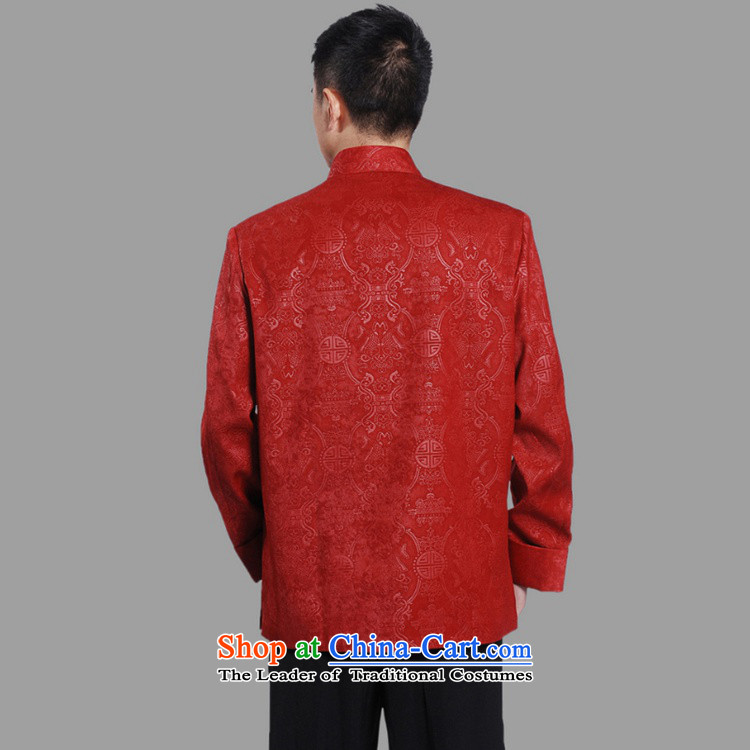 In accordance with the Chinese National wind improvements gel collar suit. The elderly disc classical father replacing Tang jackets LGD/M0043# RED XL Photo, prices, brand platters! The elections are supplied in the national character of distribution, so action, buy now enjoy more preferential! As soon as possible.