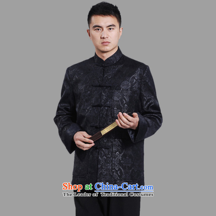 In accordance with the fuser retro ethnic Chinese improved collar suit single row detained father replacing Tang jackets Lgd/m0043# -A DARK BLUE 3XL picture, prices, brand platters! The elections are supplied in the national character of distribution, so action, buy now enjoy more preferential! As soon as possible.