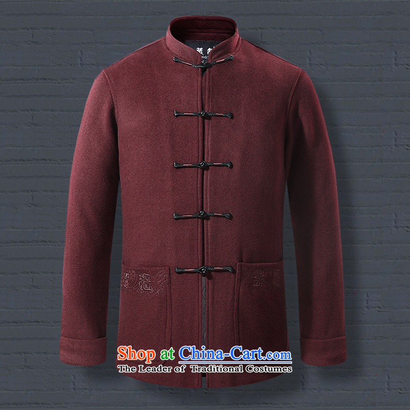 8D 2015 men hiding gross? Tang dynasty overcoat older large leisure special offers banquet package mail red silk , , , 77 16 185/XXL, possession shopping on the Internet
