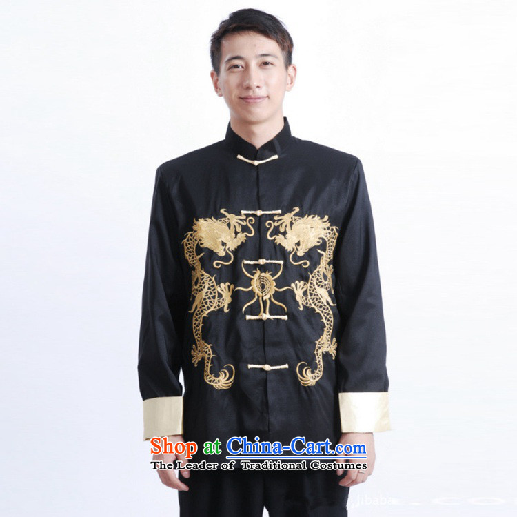 In accordance with the old fuser men retro ethnic Men's Mock-Neck Shirt embroidered with Father Tang jackets LGD/M1011# black L picture, prices, brand platters! The elections are supplied in the national character of distribution, so action, buy now enjoy more preferential! As soon as possible.