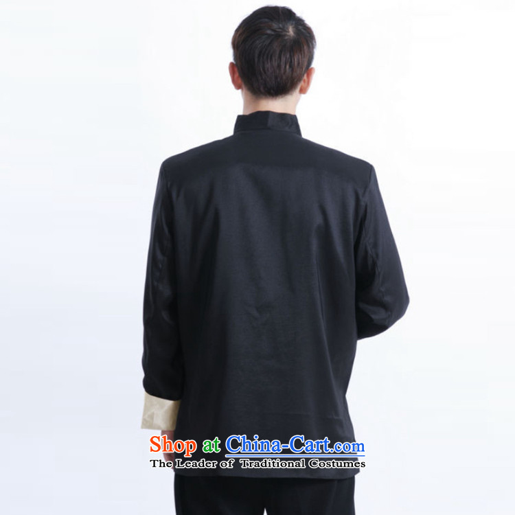 In accordance with the Love l Chinese improvement during the spring and autumn trendy new) Older Men's Mock-Neck Classic tray clip loaded father Tang jackets LGD/M1011# black 2XL Photo, prices, brand platters! The elections are supplied in the national character of distribution, so action, buy now enjoy more preferential! As soon as possible.