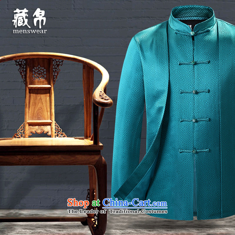 9autumn and winter possession of men in Tang Dynasty Dinner dress older China wind Chinese cotton coat dad grandpa replacing BOURDEAUX 190/XXXL, Tibetan Silk 7711 , , , shopping on the Internet