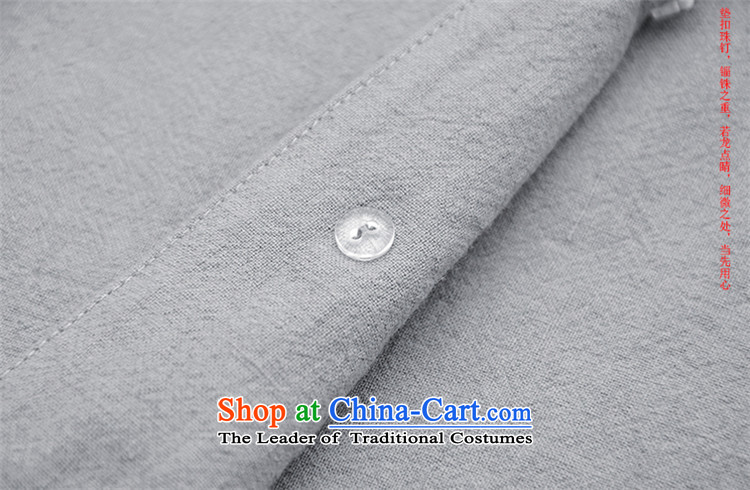 Hee-Snapshot Loaded new autumn Lung Men cotton linen long-sleeved shirt collar tray clip Sau San shirt leisure China wind men White XL Photo, prices, brand platters! The elections are supplied in the national character of distribution, so action, buy now enjoy more preferential! As soon as possible.