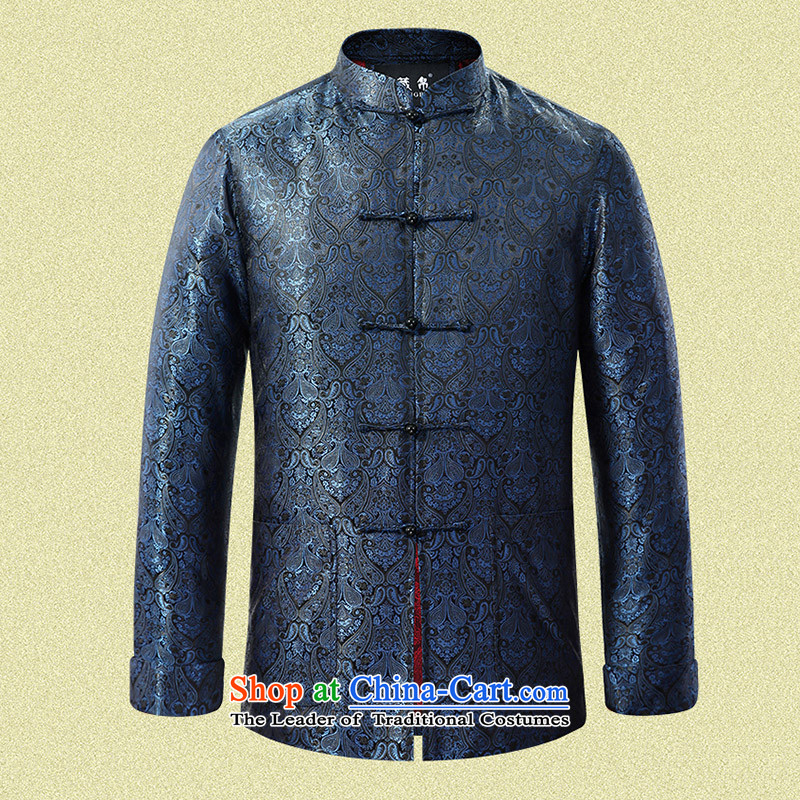 8D 2015 Fall/Winter Collections men Tang jackets wedding banquet on large middle-aged new special clearance package mail red silk ,,, Tibet 180/XL, 0727 Online Shopping