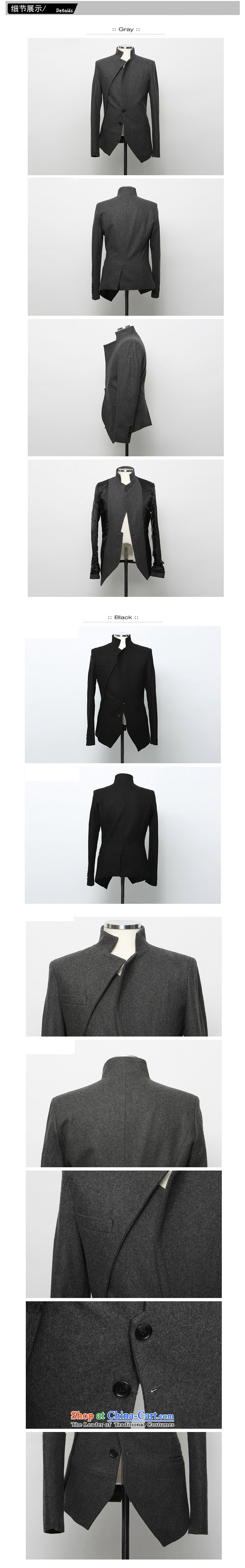 Dan Jie shi qiu boxed version won a Chinese tunic suit male jacket men's leisure pure color personalized Small dark gray 170/88(M) suit picture, prices, brand platters! The elections are supplied in the national character of distribution, so action, buy now enjoy more preferential! As soon as possible.