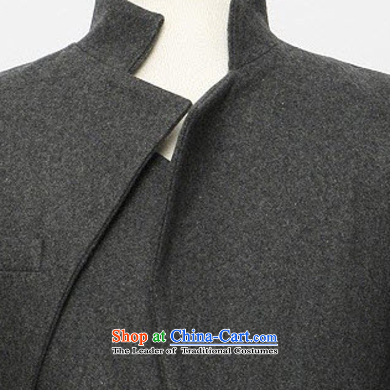 Dan Jie shi qiu boxed version won a Chinese tunic suit male jacket men's leisure pure color personalized Small dark gray suit 170/88(M), Dan Jie Shi (DAN JIE SHI) , , , shopping on the Internet