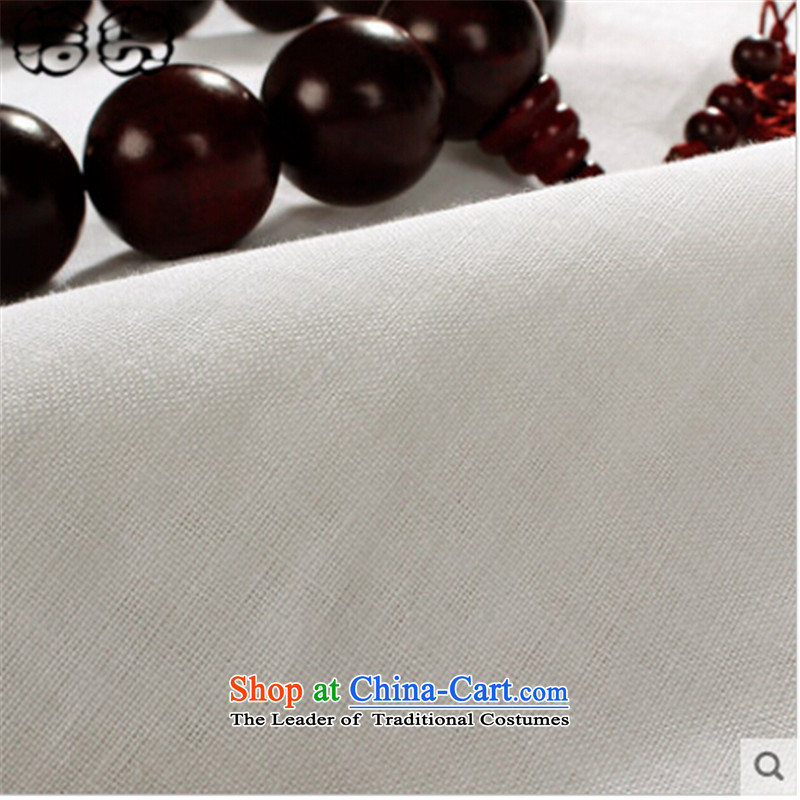 The 2015 autumn pick new men of older persons in the father grandfather replacing forming the cotton linen clothes Men's Mock-Neck Shirt with white linen white men S, pickup (shihuo) , , , shopping on the Internet