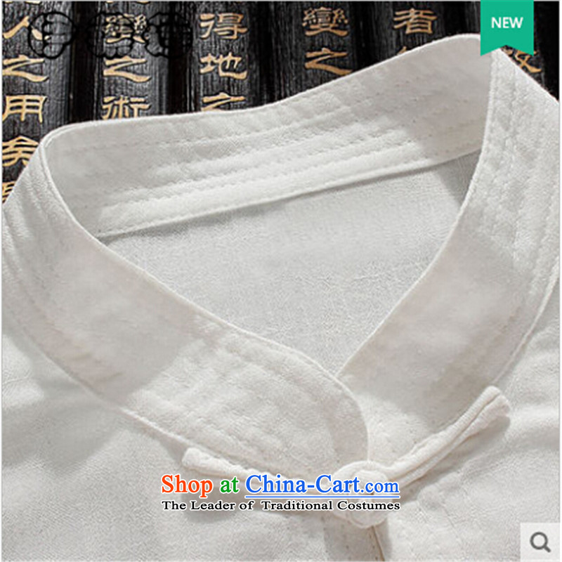 Hirlet Ephraim 2015 autumn and winter, men's new product men casual Tang Dynasty Chinese long sleeved shirt men national wind in older men casual shirt, white , Electrolux Ephraim ILELIN () , , , shopping on the Internet