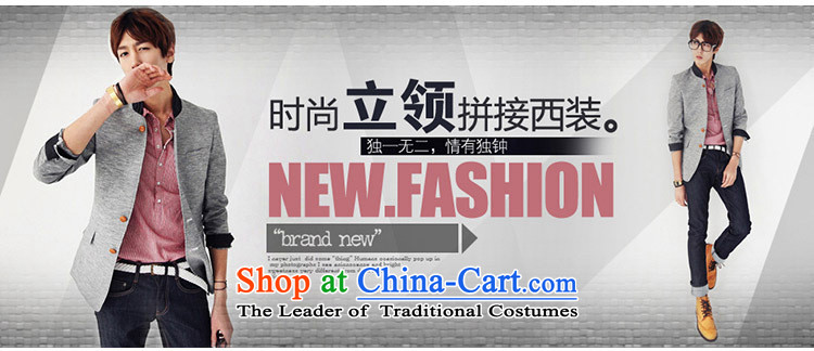 Dan Jie Shi new stylish Chinese tunic suit for Sau San collar Leisure Suit England Preppy handsome picture color L suit small pictures, prices, brand platters! The elections are supplied in the national character of distribution, so action, buy now enjoy more preferential! As soon as possible.