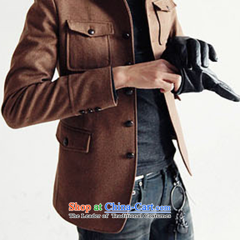Dan Jie shi qiu load new Korean jacket leisure gross Sau San? The jacket collar retro Chinese tunic male and coffee XXL, Dan Jie Shi (DAN JIE SHI) , , , shopping on the Internet