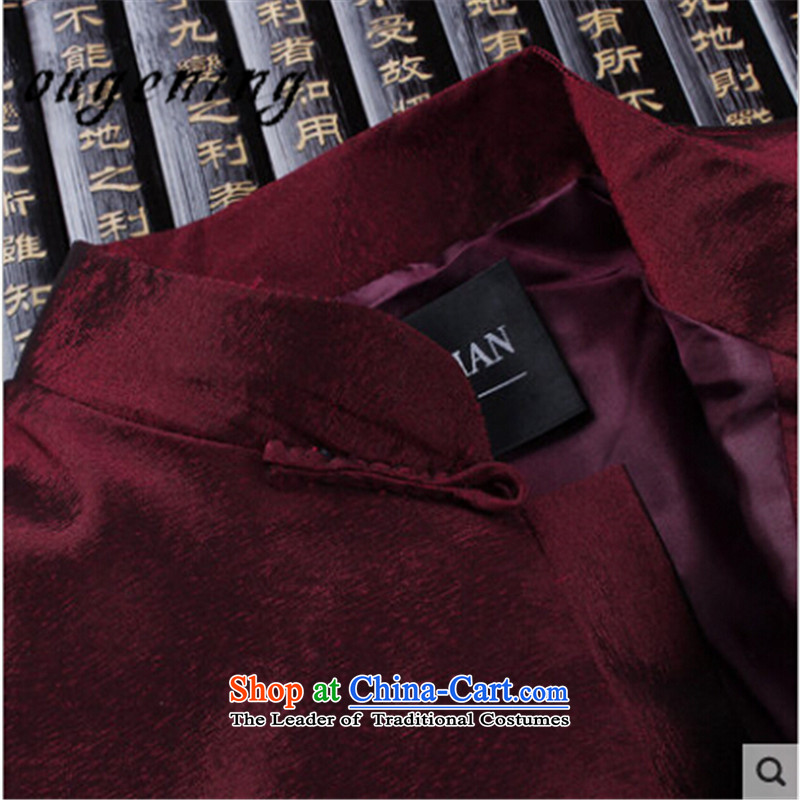The name of the 2015 autumn of OSCE, older persons in the New China Wind Jacket coat Dad Tang casual totems long-sleeved blouses grandpa collar auspicious red 170, OSCE, lemonade (ougening) , , , shopping on the Internet