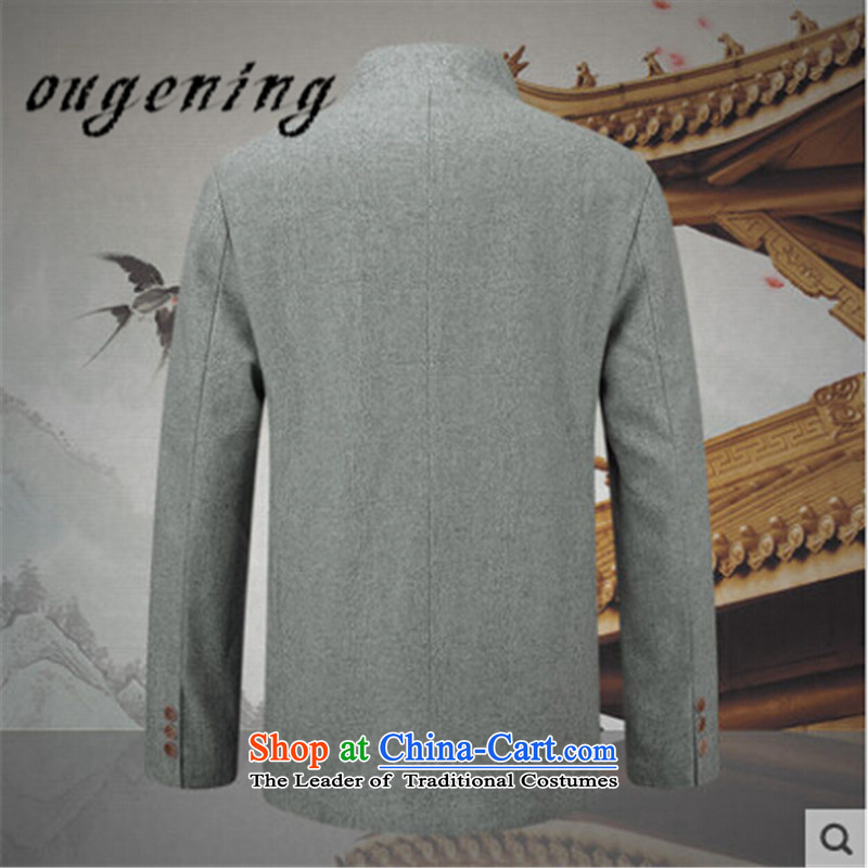 The name of the 2015 autumn of the OSCE new grandpa casual Tang jackets men China wind Chinese Mock-Neck Shirt of older people in Europe with brown 185, grandfather, lemonade (ougening) , , , shopping on the Internet