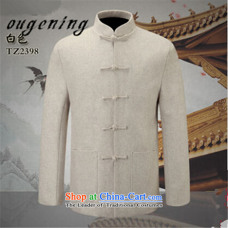 The name of the 2015 autumn of the OSCE new men's woolen a collar installed use Sub Male father leisure l grandpa installed China wind retro Tang jackets gray 185 euros (ougening lemonade.) , , , shopping on the Internet