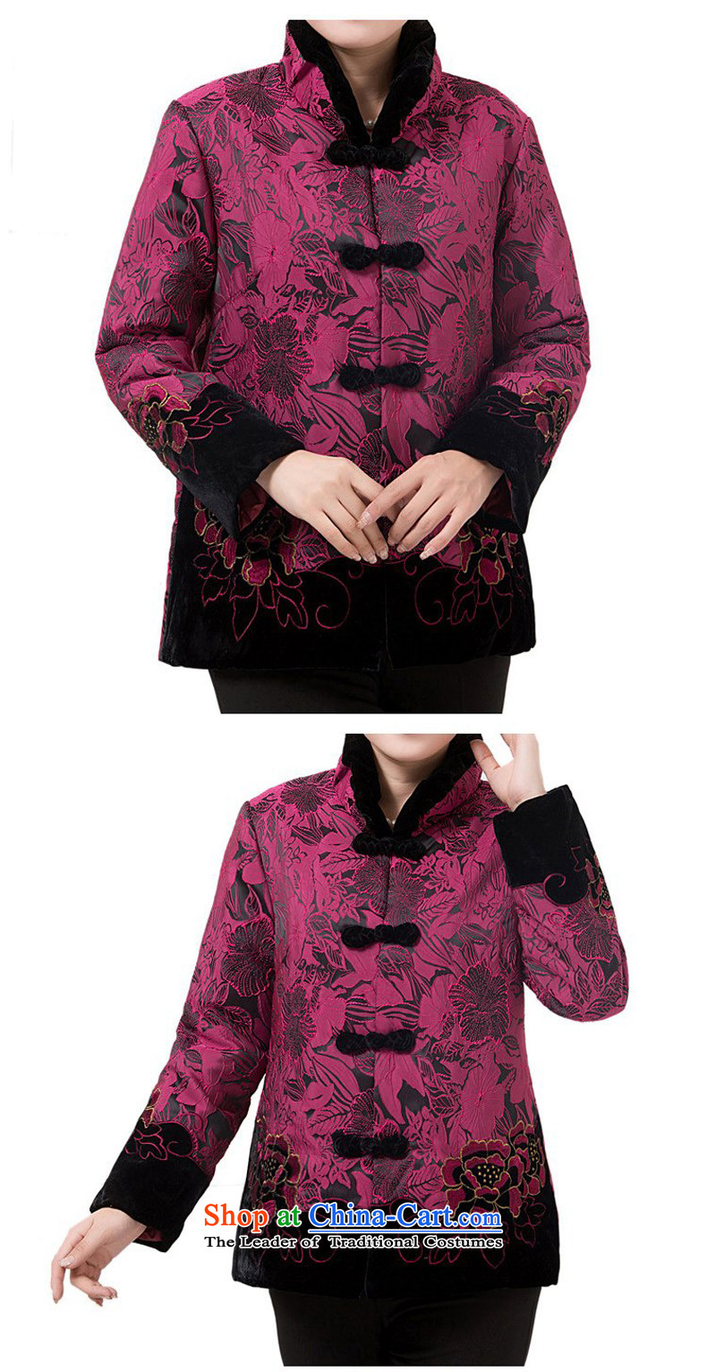The new line of Bosnia and thre attired in Tang Dynasty older autumn and winter, cotton China wind Chinese elderly in the collar Ms. Tang Gown robe grandma F851 jacket purple women XXL picture, prices, brand platters! The elections are supplied in the national character of distribution, so action, buy now enjoy more preferential! As soon as possible.