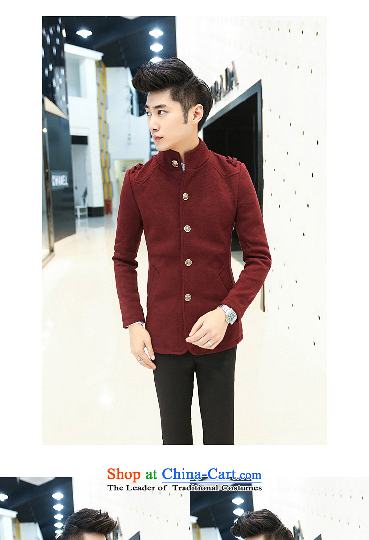 Men's Chinese tunic windbreaker Dan Jie Shi 2015 Youth trendy casual Chinese tunic windbreaker Korean Sau San? The windbreaker retro jacket and wine red XXL equivalent to larger picture, prices, brand platters! The elections are supplied in the national character of distribution, so action, buy now enjoy more preferential! As soon as possible.