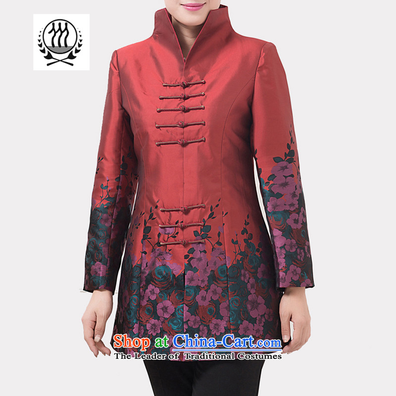 Bosnia and the fall of line thre in older women long Tang Blouses Chinese improved stylish mother jackets national wind jacket F850 stamp purple women 5XL, thre line (gesaxing and Tobago) , , , shopping on the Internet