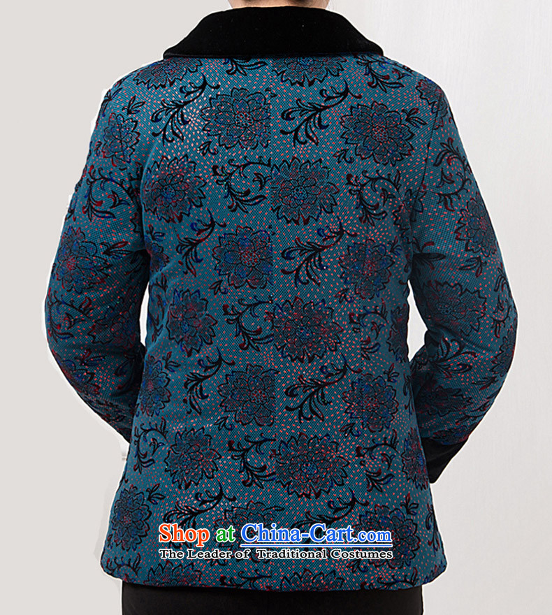 Bosnia and Ms. line thre Tang blouses MOM pack load Spring and Autumn Chinese improvements jacket Ms. national costume of ethnic stamp Tang blouses F853 blue women XXXL picture, prices, brand platters! The elections are supplied in the national character of distribution, so action, buy now enjoy more preferential! As soon as possible.