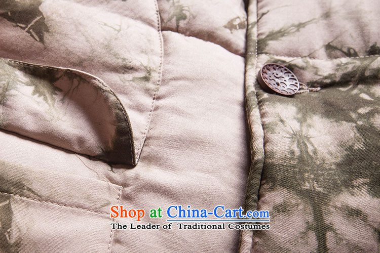 Dan Jie Shi winter new men of ethnic Chinese landscape painting cotton printing and dyeing men's jackets cotton short clip, leather Han-navy blue floral 2XL Photo, prices, brand platters! The elections are supplied in the national character of distribution, so action, buy now enjoy more preferential! As soon as possible.