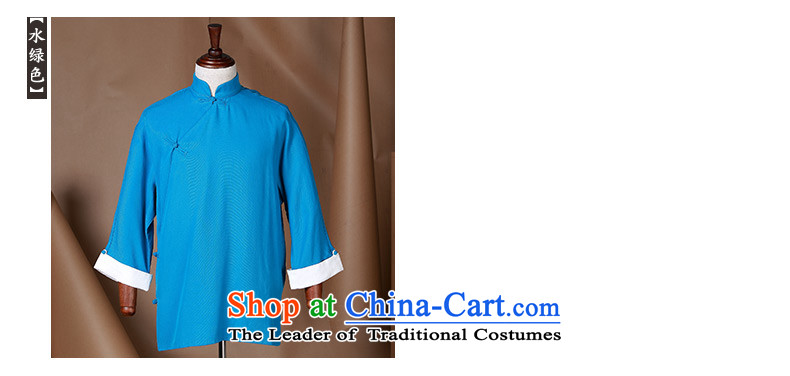 Tang Dynasty and long-sleeved HUNNZ Chinese Mock-Neck Shirt Natural Linen minimalist tray clip shirt men Han-T-shirt dark blue 190 pictures, prices, brand platters! The elections are supplied in the national character of distribution, so action, buy now enjoy more preferential! As soon as possible.