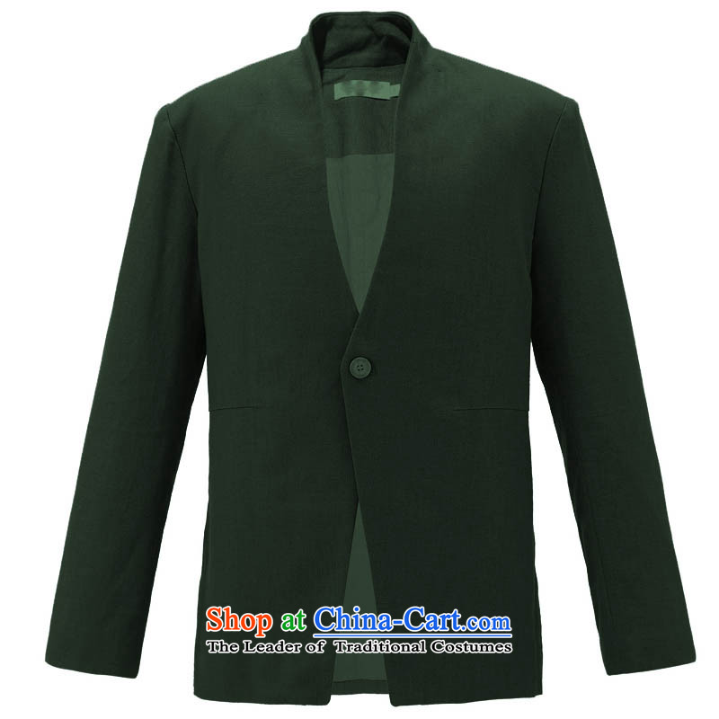 Stylish and classic casual HUNNZ suit Male youth jacket one capsule Sau San clip cotton linen clothes Chinese men green 175,HUNNZ,,, shopping on the Internet