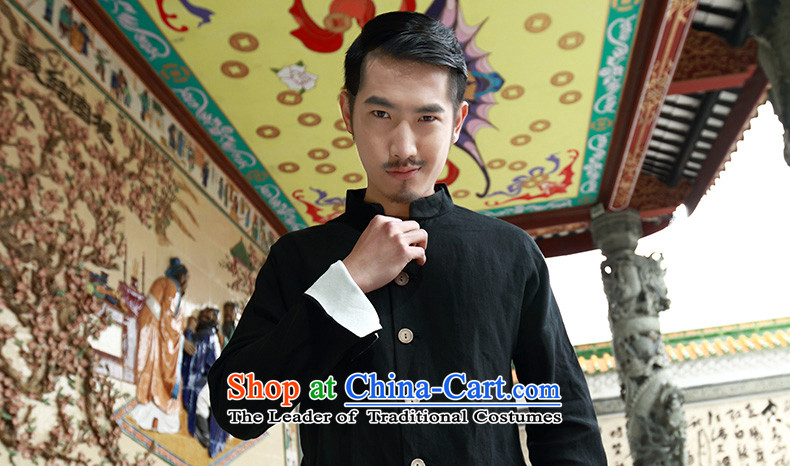 The new national clothes HUNNZ men Tang Dynasty Chinese linen long-sleeved shirt leisure maximum deduction of men Chinese tunic black 170 pictures, prices, brand platters! The elections are supplied in the national character of distribution, so action, buy now enjoy more preferential! As soon as possible.
