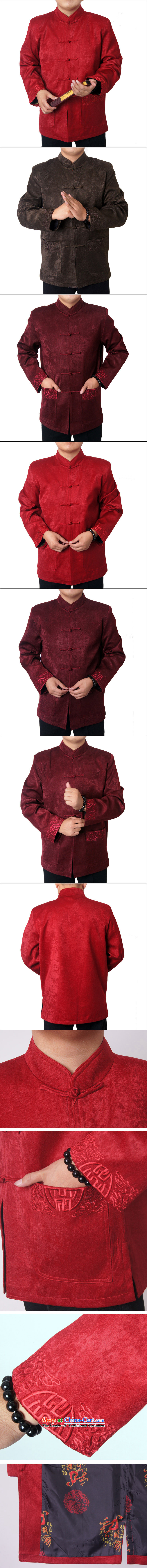  The new Chinese cotton HUNNZ serving the elderly in the Tang dynasty and replace father loose thick long-sleeved jacket men Tang deep red 180 pictures, prices, brand platters! The elections are supplied in the national character of distribution, so action, buy now enjoy more preferential! As soon as possible.