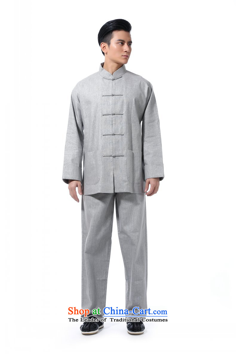    Natural Linen traditional Tang HUNNZ replacing men and long-sleeved packaged in a contemporary fashion Older long-sleeved gown kung fu service pack Light Gray XXL picture, prices, brand platters! The elections are supplied in the national character of distribution, so action, buy now enjoy more preferential! As soon as possible.