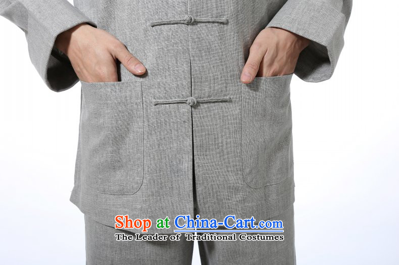    Natural Linen traditional Tang HUNNZ replacing men and long-sleeved packaged in a contemporary fashion Older long-sleeved gown kung fu service pack Light Gray XXL picture, prices, brand platters! The elections are supplied in the national character of distribution, so action, buy now enjoy more preferential! As soon as possible.