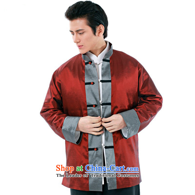 Hunnz China wind men Tang dynasty and long-sleeved red banquet new Chinese Dress Chinese collar folder jacket red XXXL,HUNNZ,,, shopping on the Internet