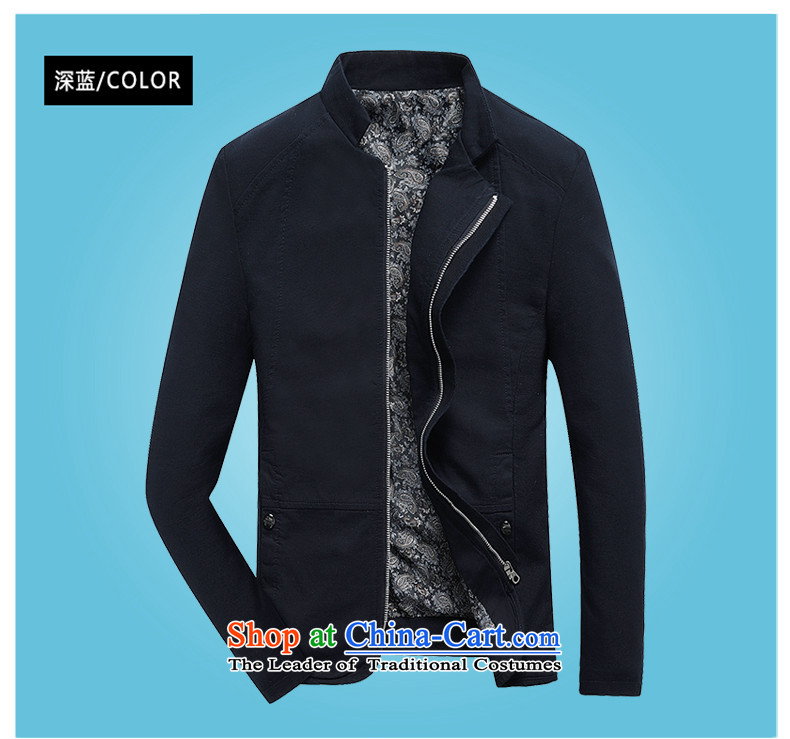 The marsh 2015 Fall/Winter Collections on new national costumes and washable Tang Dynasty Chinese tunic jacket  801 ha of dark blue - Slim, XL Photo, prices, brand platters! The elections are supplied in the national character of distribution, so action, buy now enjoy more preferential! As soon as possible.