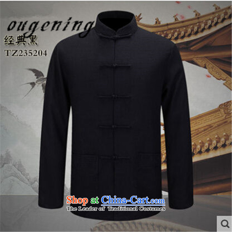 The name of the 2015 autumn of the OSCE New China wind new products natural cotton linen long-sleeved shirt Dad Tang Gown of older persons in the retro fitted shirt yi elegant grandpa m L, OSCE, lemonade (ougening) , , , shopping on the Internet