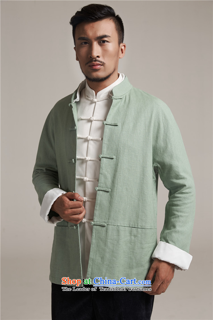 Fudo Tsing Kwan Tak  autumn 2015 new products men Tang dynasty China wind men even leisure long-sleeved jacket water shoulder 3XL/52 green picture, prices, brand platters! The elections are supplied in the national character of distribution, so action, buy now enjoy more preferential! As soon as possible.