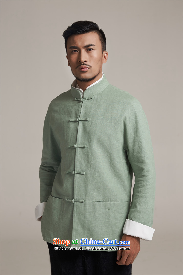 Fudo Tsing Kwan Tak  autumn 2015 new products men Tang dynasty China wind men even leisure long-sleeved jacket water shoulder 3XL/52 green picture, prices, brand platters! The elections are supplied in the national character of distribution, so action, buy now enjoy more preferential! As soon as possible.
