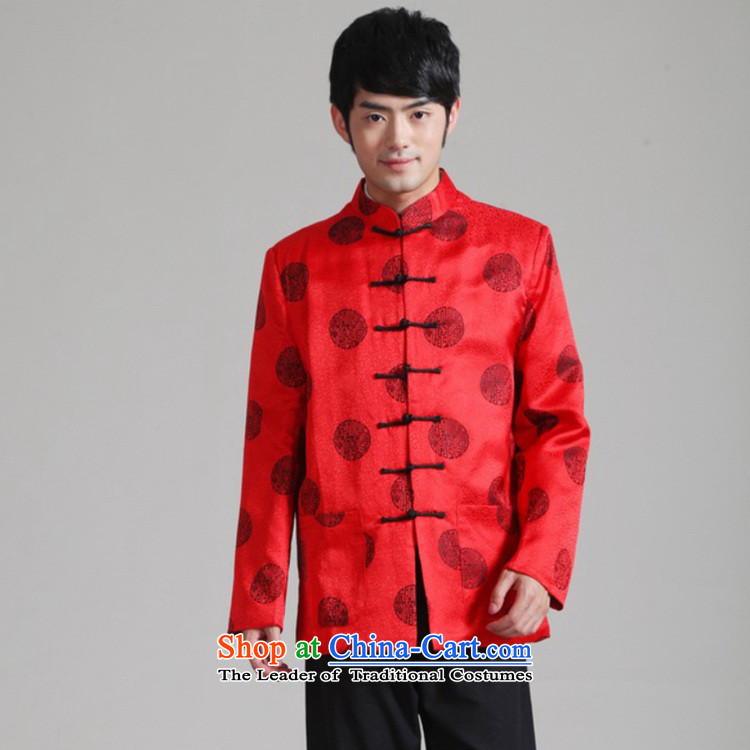 In accordance with the love of nostalgia for the improvement of ethnic l men in long-sleeved older Tang dynasty collar single row detained father replacing Tang Jacket - 1) d /2949# 3XL # Pictures, prices, brand platters! The elections are supplied in the national character of distribution, so action, buy now enjoy more preferential! As soon as possible.