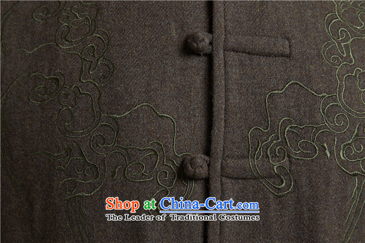 De Fudo gin wool men Tang dynasty China wind men's jackets older leisure long-sleeved improvement even flip sleeve Sau San, shoulder the autumn 2015 replacing green M/44 picture, prices, brand platters! The elections are supplied in the national character of distribution, so action, buy now enjoy more preferential! As soon as possible.