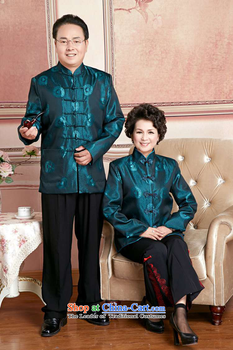 In accordance with the love of nostalgia for the national wind in l older Tang dynasty collar single row detained mom and dad couples Tang jacket over life wedding services d /2383# -9# men L picture, prices, brand platters! The elections are supplied in the national character of distribution, so action, buy now enjoy more preferential! As soon as possible.