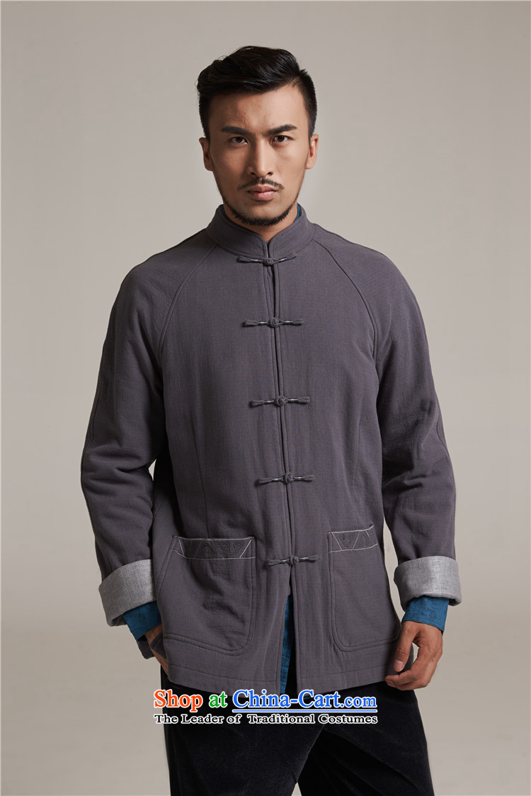 De Fudo ohiro autumn 2015 new products men Tang dynasty China wind men's jackets older leisure long-sleeved Tang Dynasty Warm gray 3XL52 picture, prices, brand platters! The elections are supplied in the national character of distribution, so action, buy now enjoy more preferential! As soon as possible.