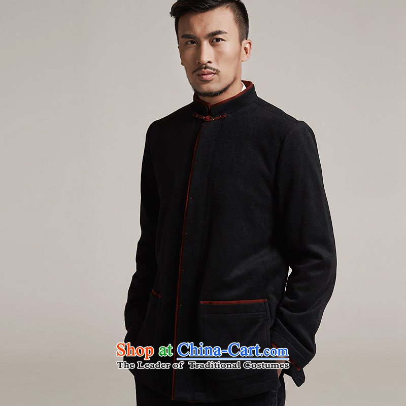 The World Champion Fudo de 2015 autumn and winter new products men Tang dynasty China wind men robe older leisure jacket Tang dynasty warm black L/46, de fudo shopping on the Internet has been pressed.