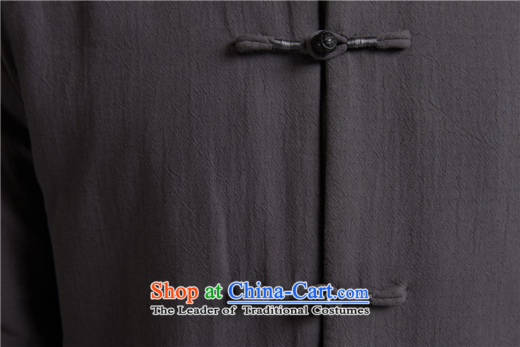 Fudo Zhengde de 2015 autumn and winter new products men Tang dynasty China wind men robe older leisure jacket Tang dynasty warm dark gray M/44 picture, prices, brand platters! The elections are supplied in the national character of distribution, so action, buy now enjoy more preferential! As soon as possible.