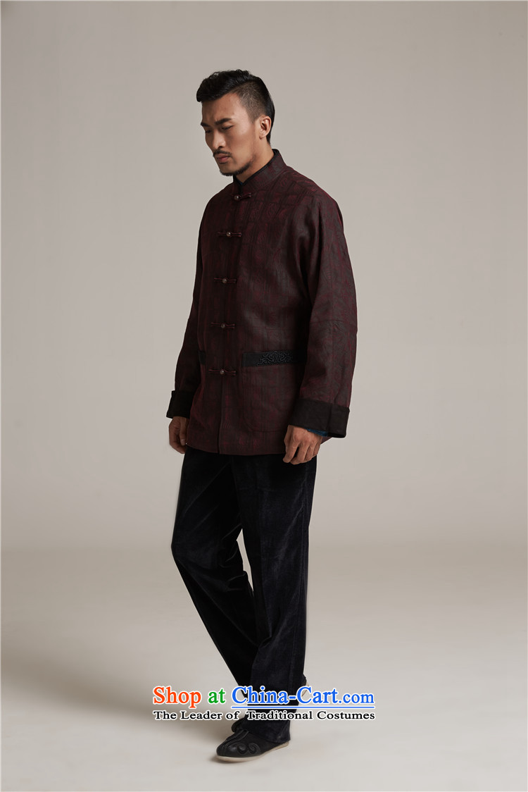 Fudo de fall/winter day MR NGAN 2015 new products silk men Tang dynasty China wind men's jackets older leisure jacket China wind dark red 2XL/50 picture, prices, brand platters! The elections are supplied in the national character of distribution, so action, buy now enjoy more preferential! As soon as possible.