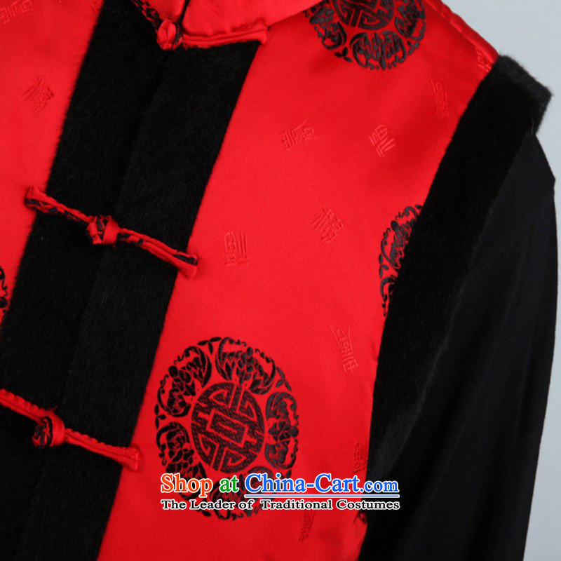 In accordance with the fuser autumn and winter new retro ethnic Chinese elderly in men's improved father replacing Tang Gown, a vest d 1#, L, in accordance with the Fuser /2356# shopping on the Internet has been pressed.